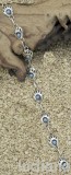 Kette mit Brentatzen aus Sterlingsilber mit Trkis Steinen