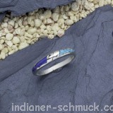 Schner Ring hellblau, blau aus Sterlingsilber
