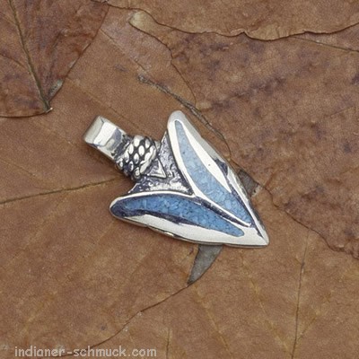 Navajo Schmuck Pfeilspitze mit Trkis Stein aus Sterlingsilber