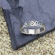 Indianischer Ring mit toller Musterung aus Sterlingsilber mit T