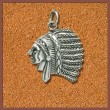 Indianerschmuck Kettenanhnger Indianer Huptling 925er Silber