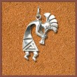 Silberschmuck Anhnger Kokopelli gross