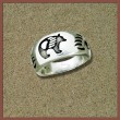 Silber Ring Brenpfote Indianer Schmuck Hopi Style
